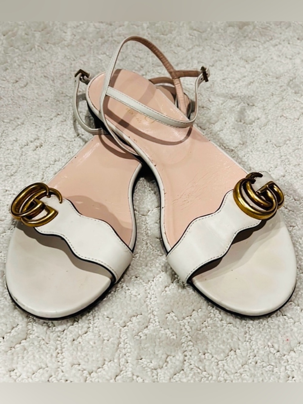 Authentic Gucci Marmont GG Ankle Strap Sandal
